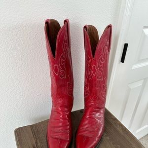Vintage Cowboy boots red